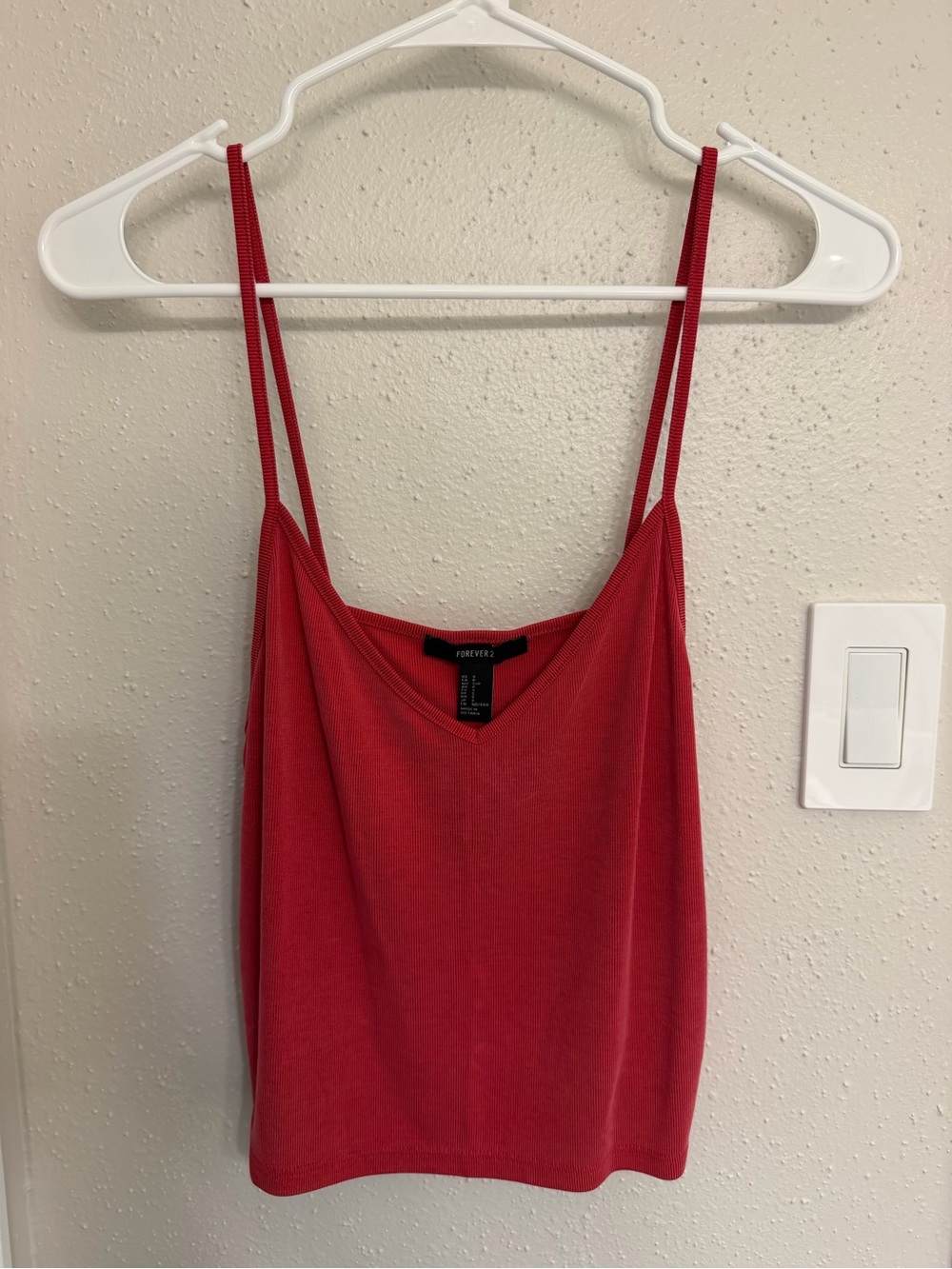 Forever 21 Red V-Neck Spaghetti Strap Camisole